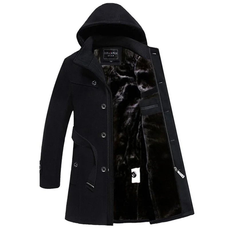 Men’s premium wool overcoat – elegant winter coat with tailored fit and classic style