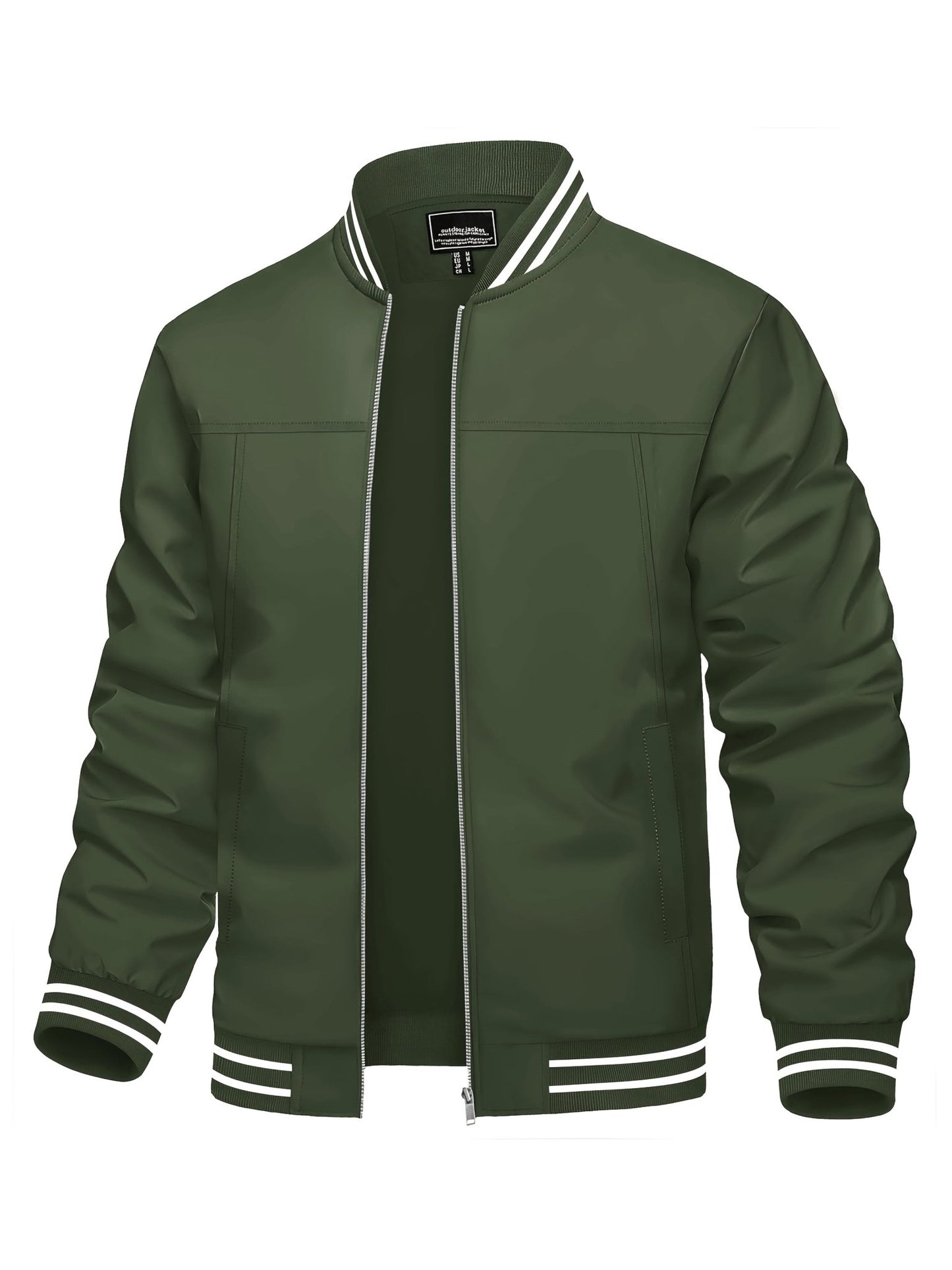 🧥 Men's Lightweight Windproof Bomber Jacket – Style Meets Performance - CasualFlowshop
