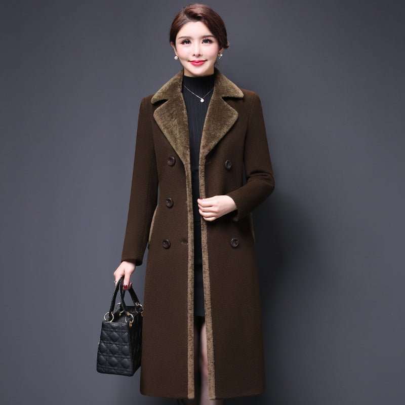 Women's Classic Woolen Coat - Warm and stylish winter outerwear - Casualflowshop
