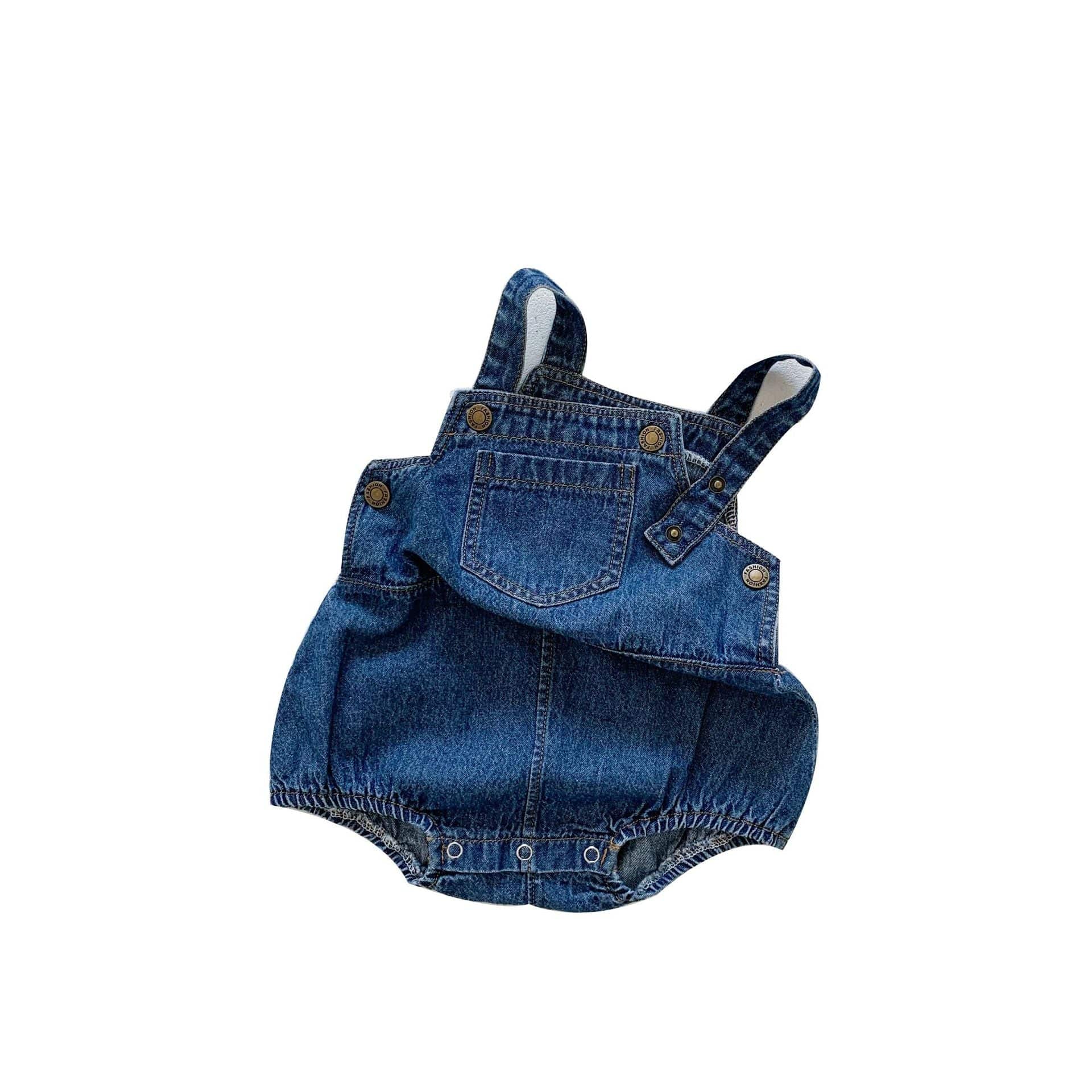 Denim Baby Overalls: The Perfect Blend of Style and Comfort - Baby, Denim, Overalls-CasualFlowshop 