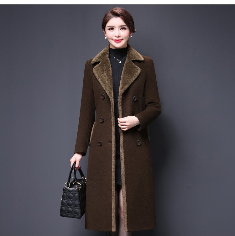 Women's Classic Woolen Coat - Warm and stylish winter outerwear - Casualflowshop