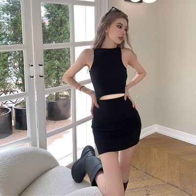 Vestido sin mangas tipo chaleco para mujer