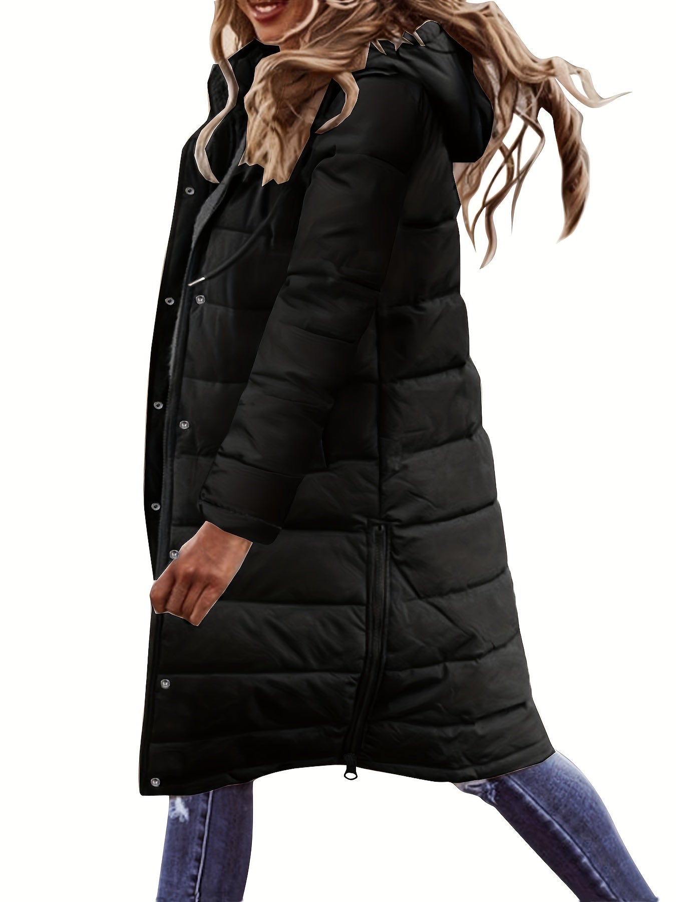 Button Hoodies & Puffy Coat Collection - Stay Cozy in Style! - Women's Jacket & Coat-CasualFlowshop 