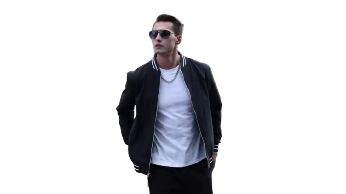 🧥 Men's Lightweight Windproof Bomber Jacket – Style Meets Performance - CasualFlowshop
