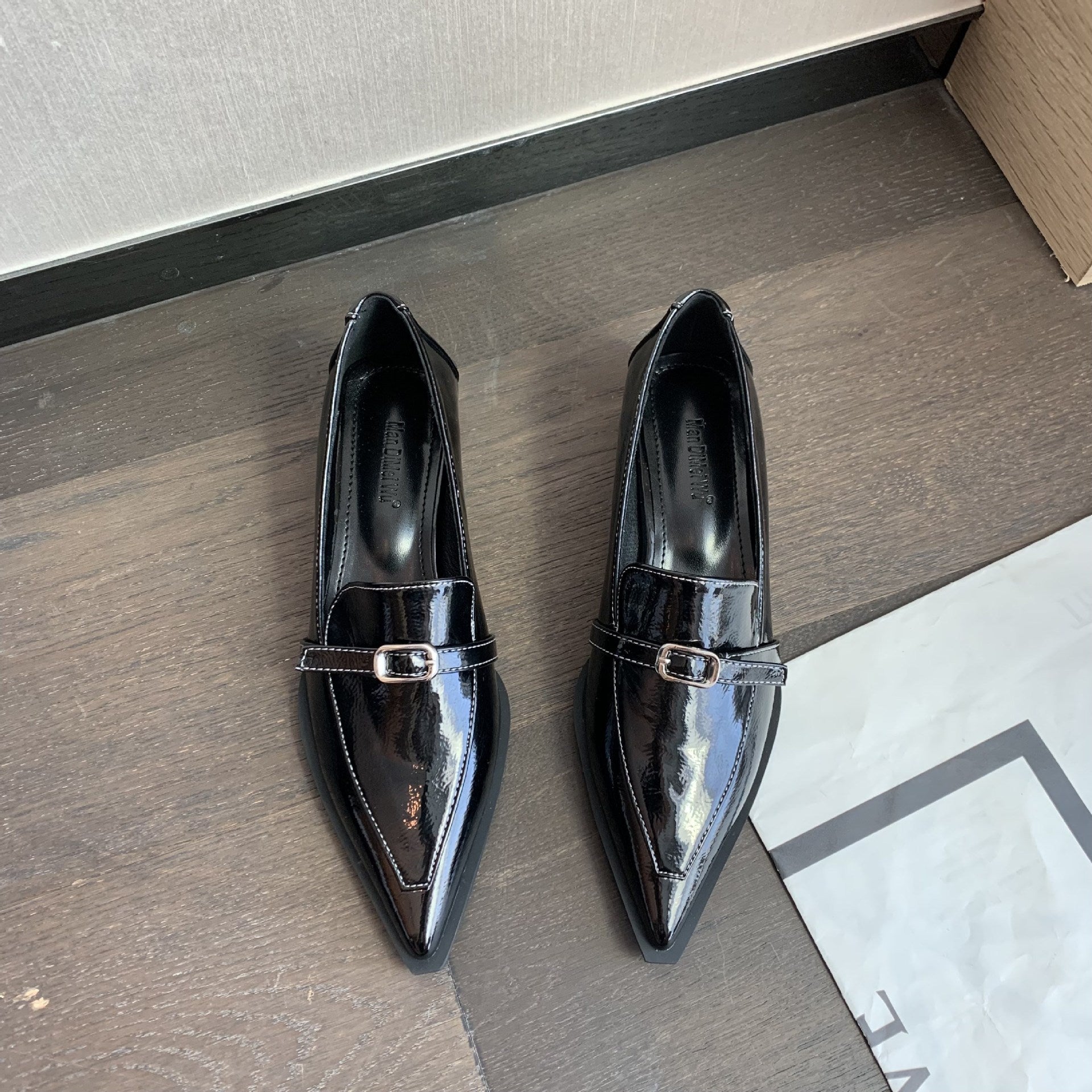 Stylish Chunky Heel Pointed Toe Shoes - CasualFlowshop