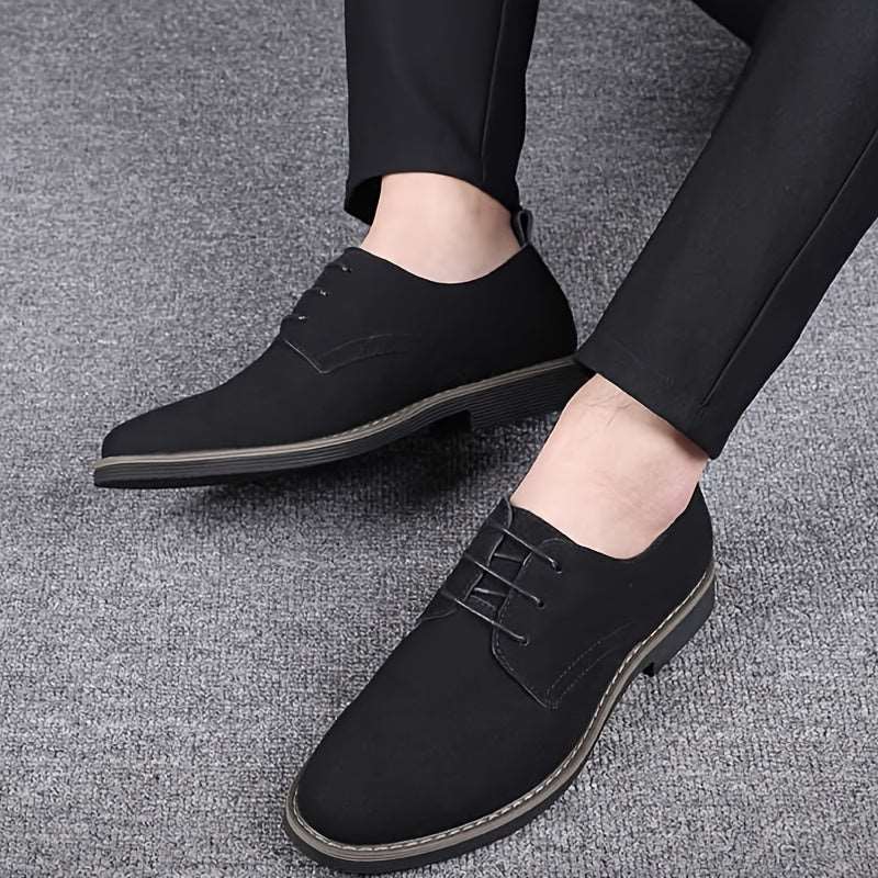 Classic Men's Faux Suede Shoes for Formal and Business Occasions - CasualFlowshop