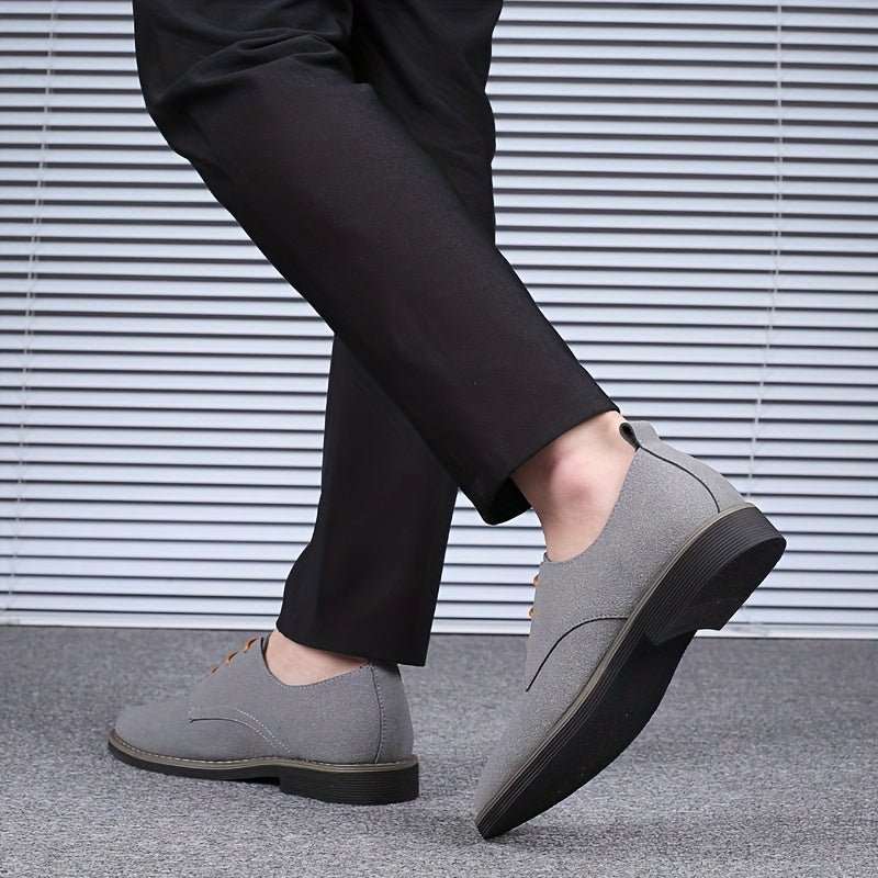 Classic Men's Faux Suede Shoes for Formal and Business Occasions - CasualFlowshop