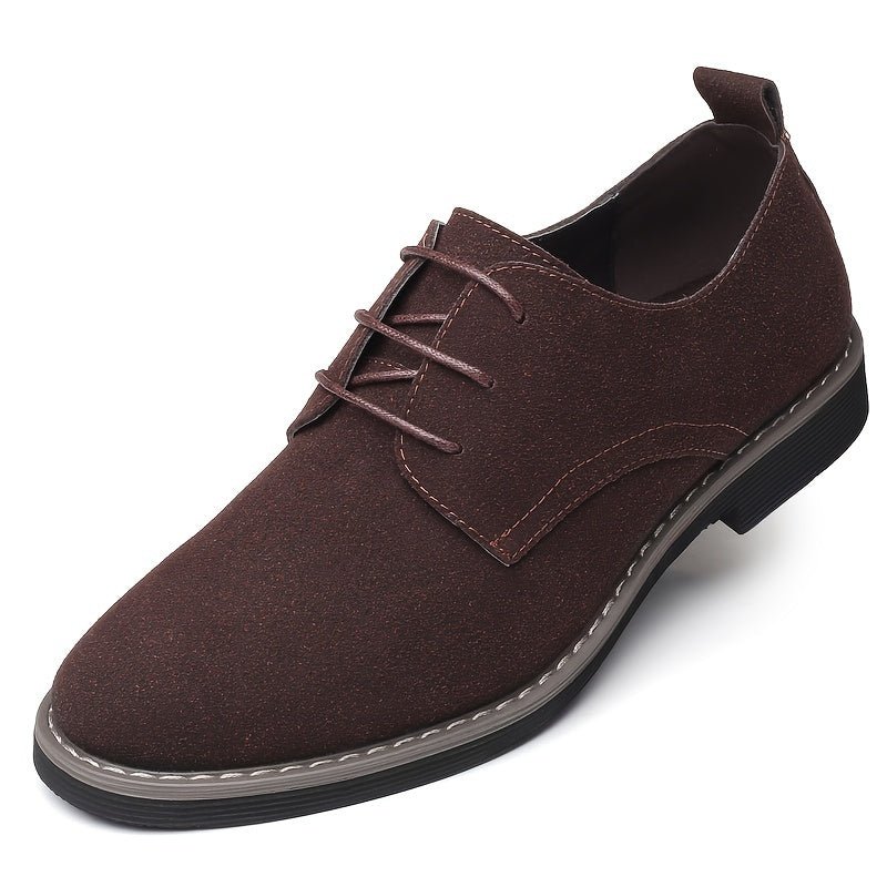 Classic Men's Faux Suede Shoes for Formal and Business Occasions - CasualFlowshop
