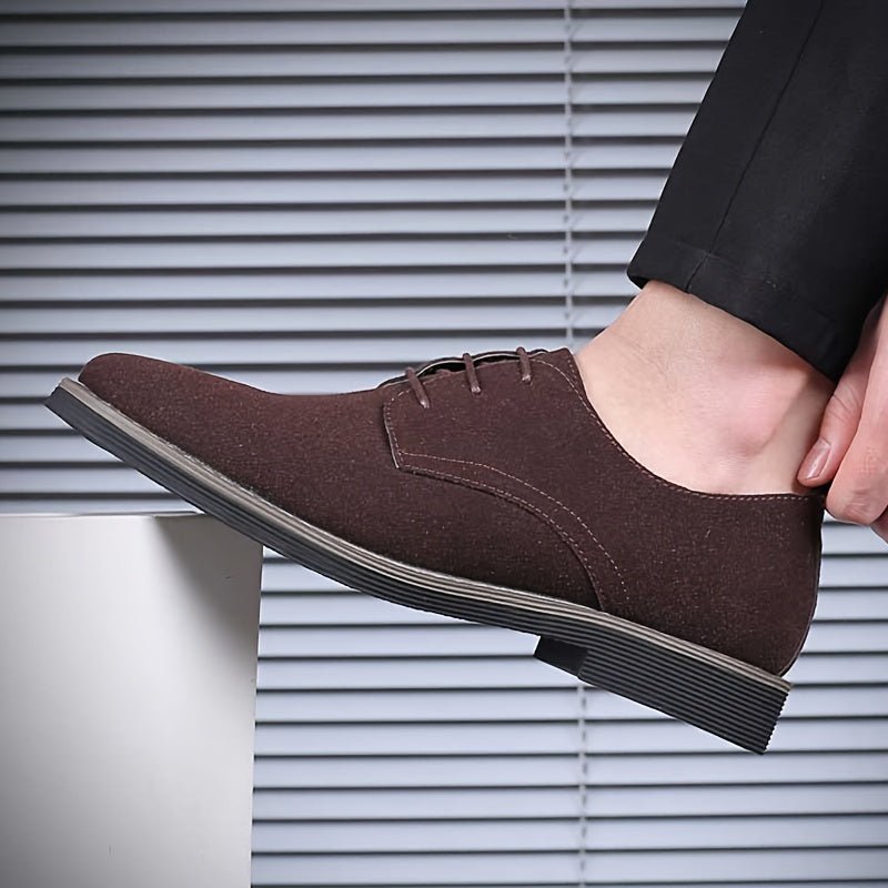 Classic Men's Faux Suede Shoes for Formal and Business Occasions - CasualFlowshop