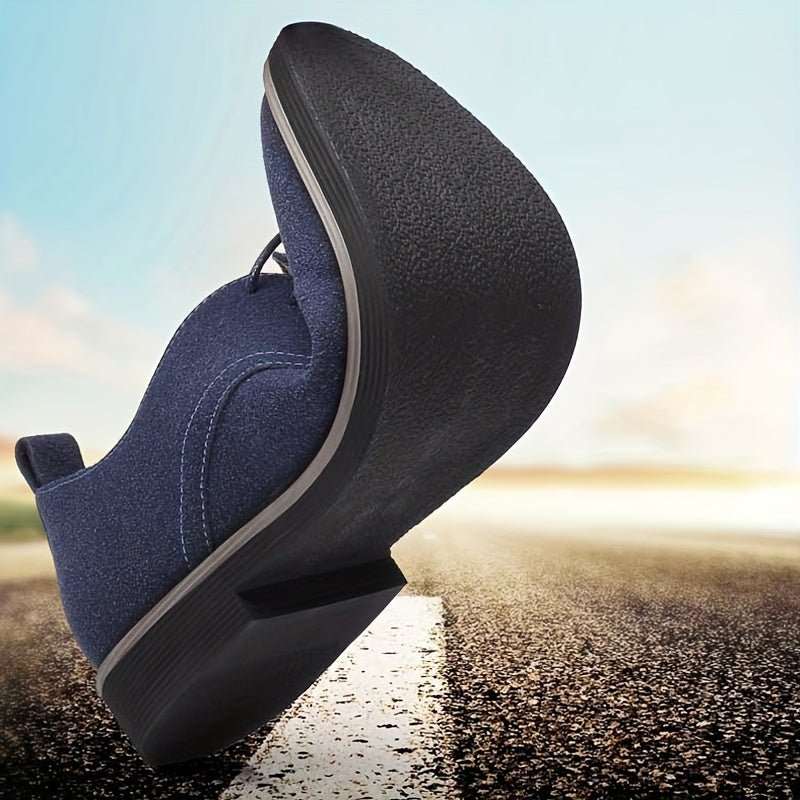 Classic Men's Faux Suede Shoes for Formal and Business Occasions - CasualFlowshop