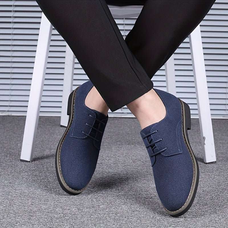 Classic Men's Faux Suede Shoes for Formal and Business Occasions - CasualFlowshop