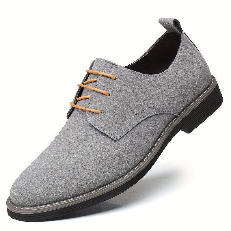 Men's Shoes for Formal and Business Occasions - Men's Faux Suede Derby Shoes in CasualFlowshop 