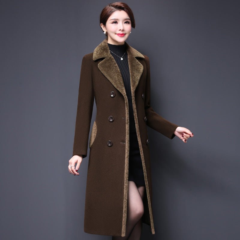 Women's Classic Woolen Coat - Warm and stylish winter outerwear - Casualflowshop