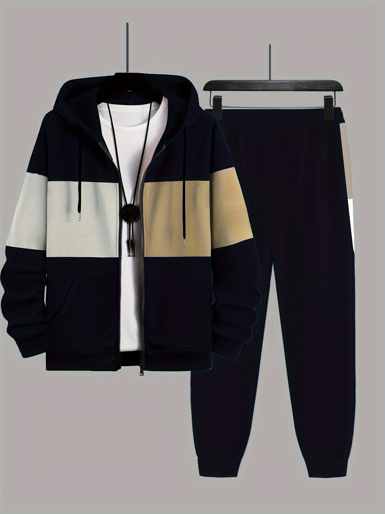 Men's Plus  Size Tailored Comfort Two -Piece Set - CasualFlowshop