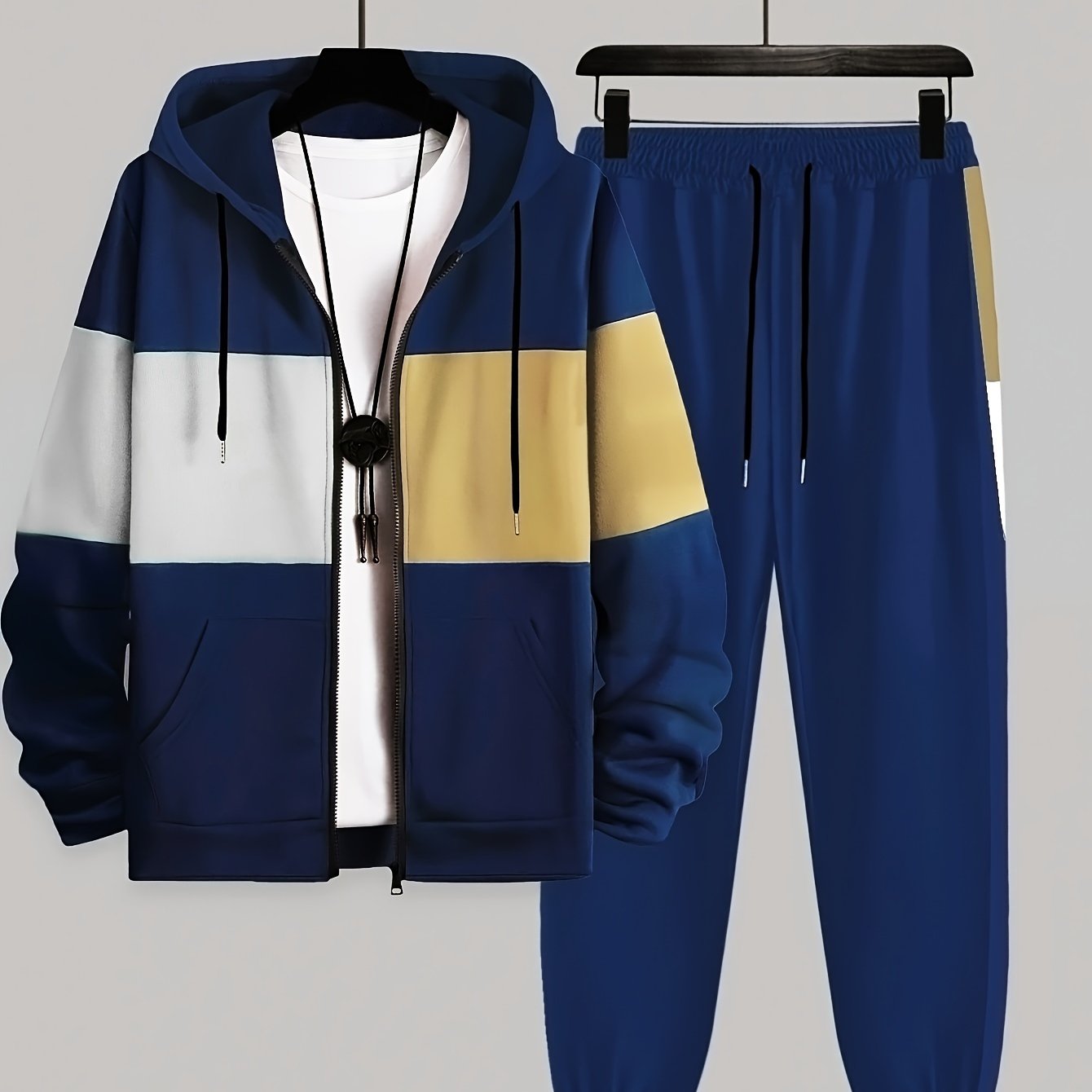 Men's Plus  Size Tailored Comfort Two -Piece Set - CasualFlowshop