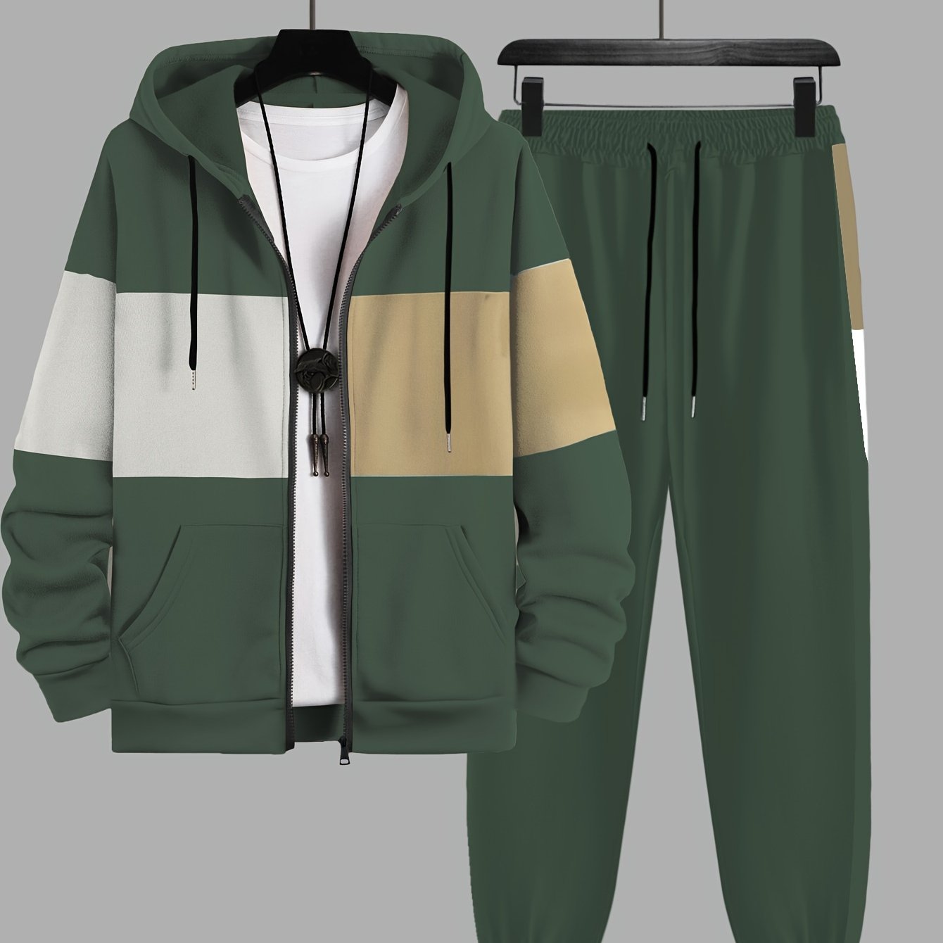 Men's Plus  Size Tailored Comfort Two -Piece Set - CasualFlowshop