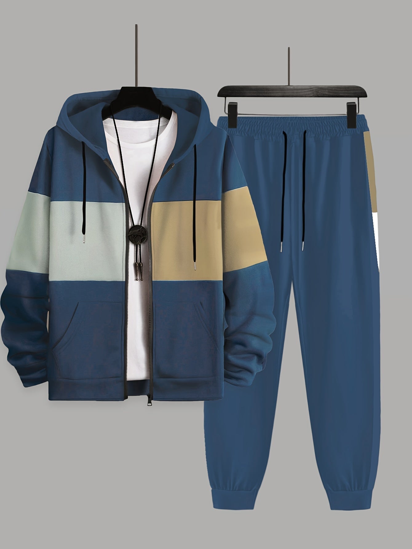 Men's Plus  Size Tailored Comfort Two -Piece Set - CasualFlowshop