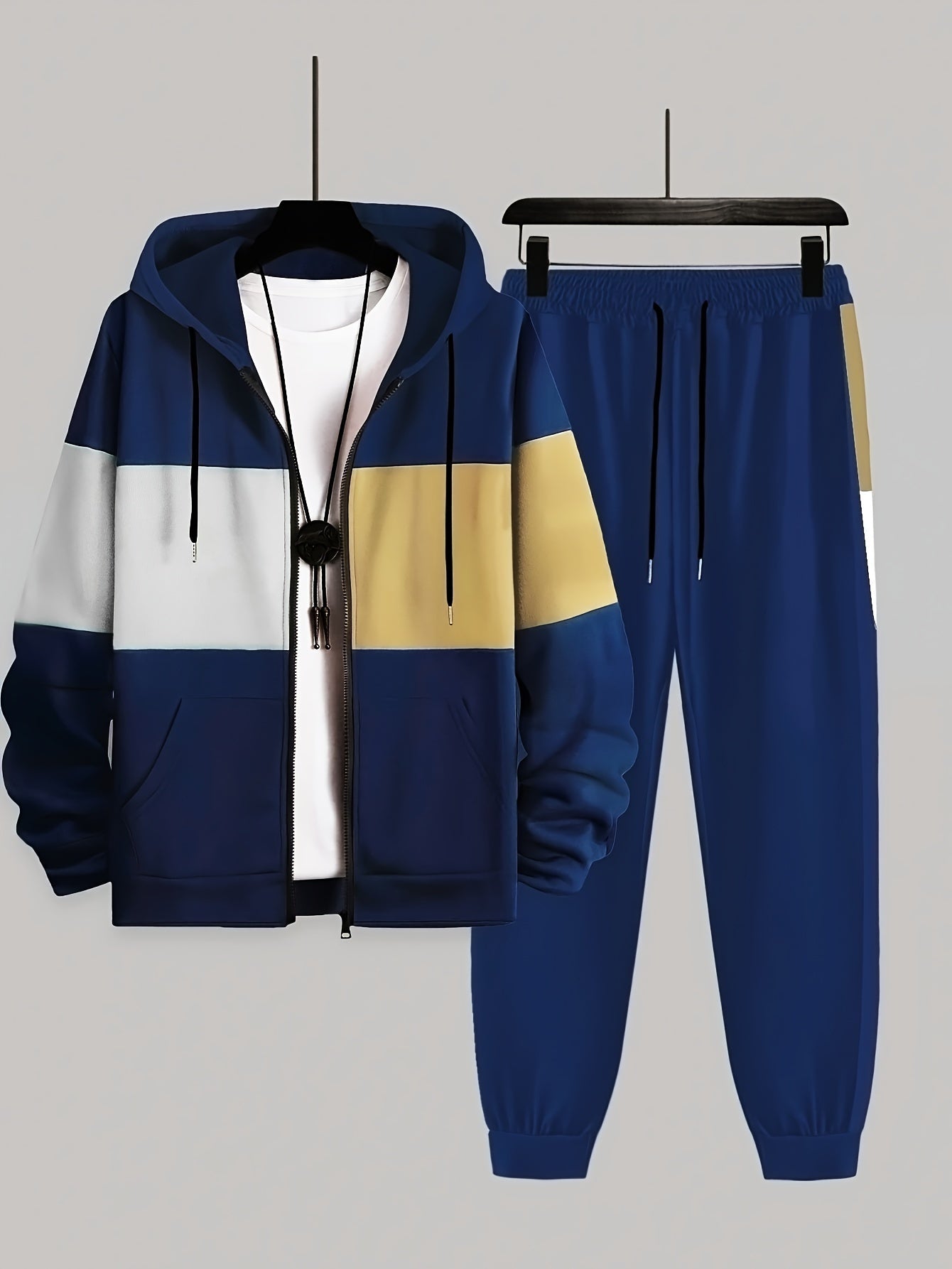 Men's Plus  Size Tailored Comfort Two -Piece Set - CasualFlowshop
