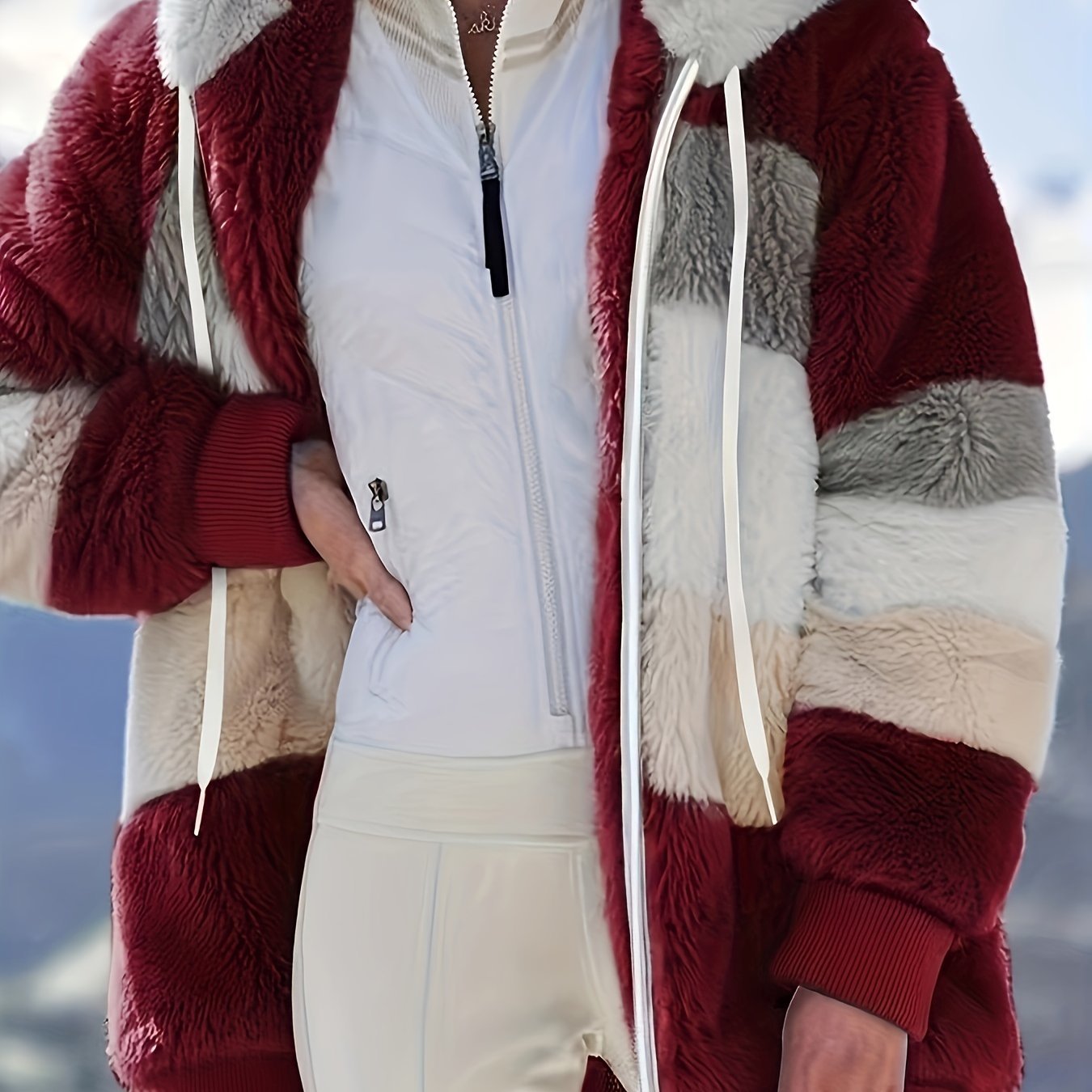 Ultimate Warm Hooded Coat with Drawstring Detail  - for Staying Cozy and Stylish in All Seasons - CasualFlowshop