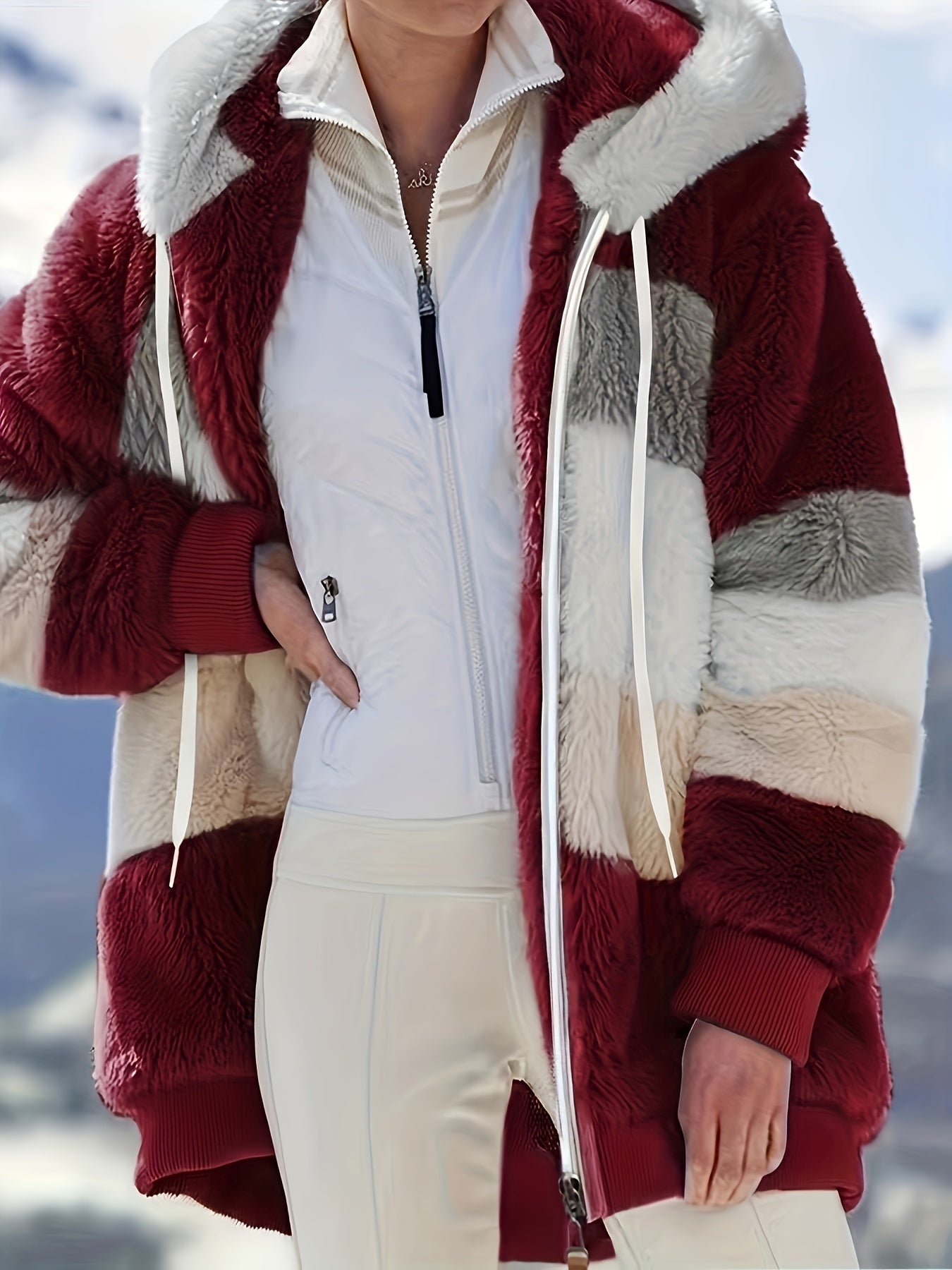 Ultimate Warm Hooded Coat with Drawstring Detail Choice for Staying Cozy and Stylish in All Seasons - CasualFlowshop