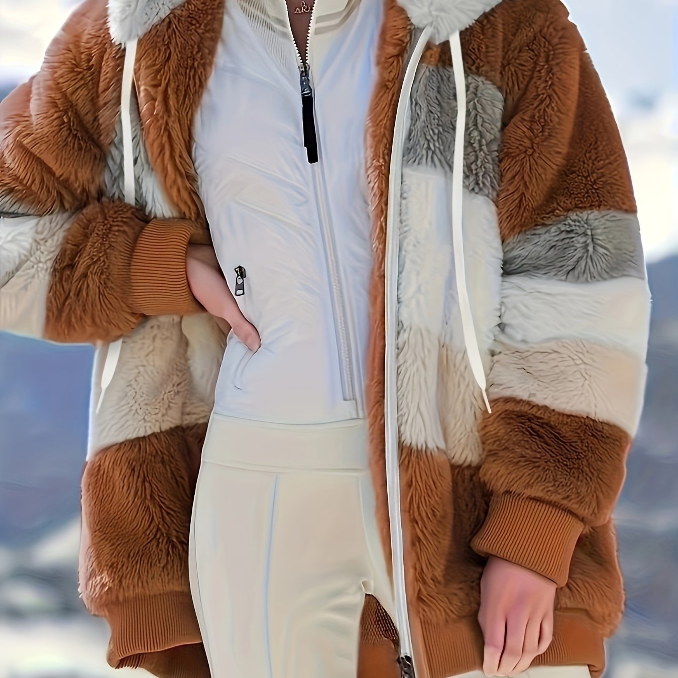 Ultimate Warm Hooded Coat with Drawstring Detail  - for Staying Cozy and Stylish in All Seasons - CasualFlowshop