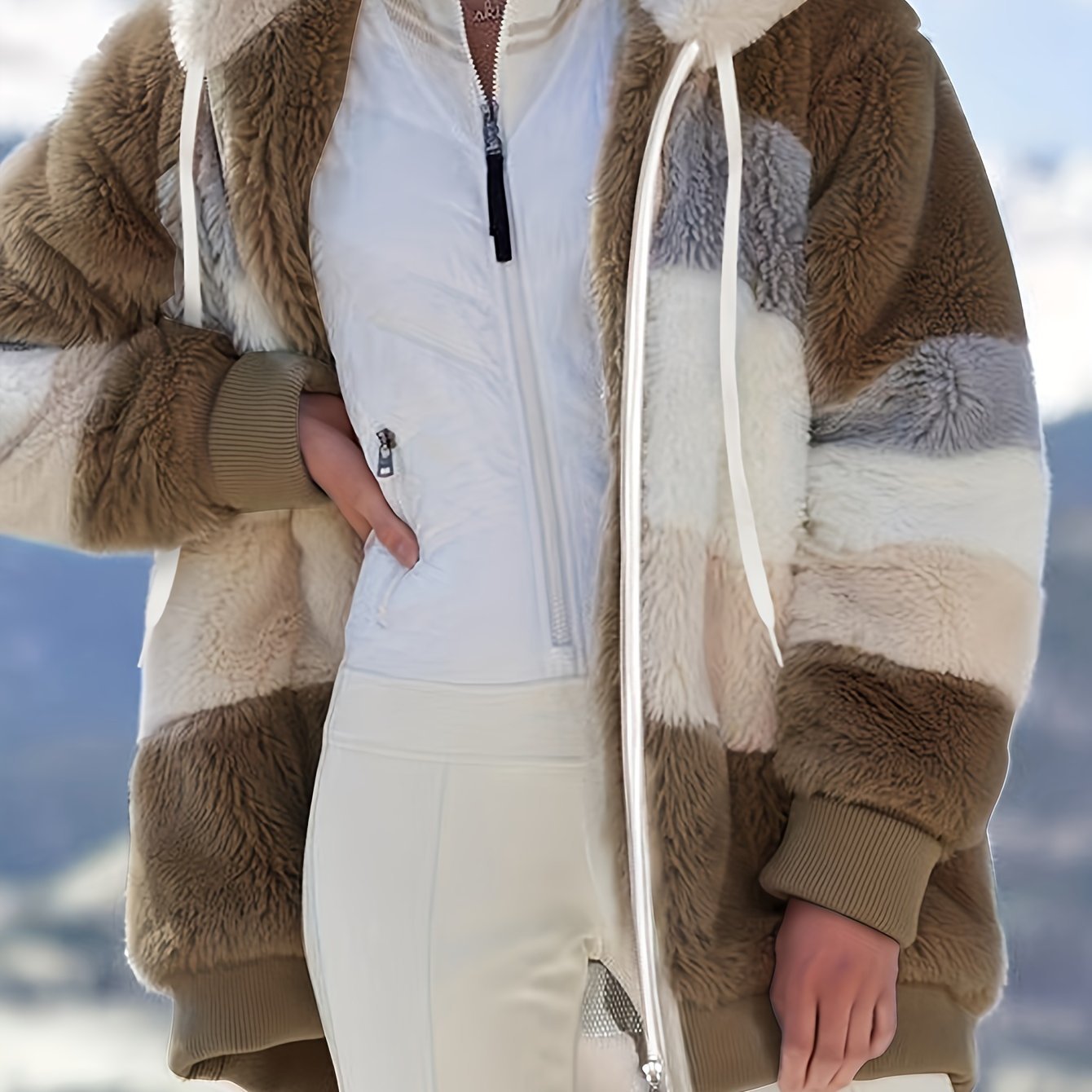 Ultimate Warm Hooded Coat with Drawstring Detail  - for Staying Cozy and Stylish in All Seasons - CasualFlowshop