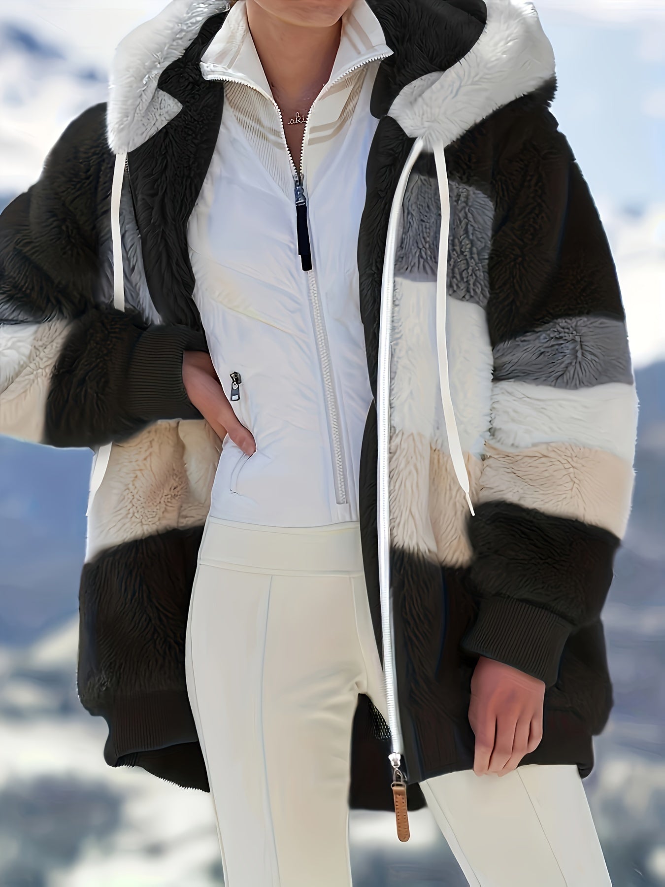 Ultimate Warm Hooded Coat with Drawstring Detail Choice for Staying Cozy and Stylish in All Seasons - CasualFlowshop