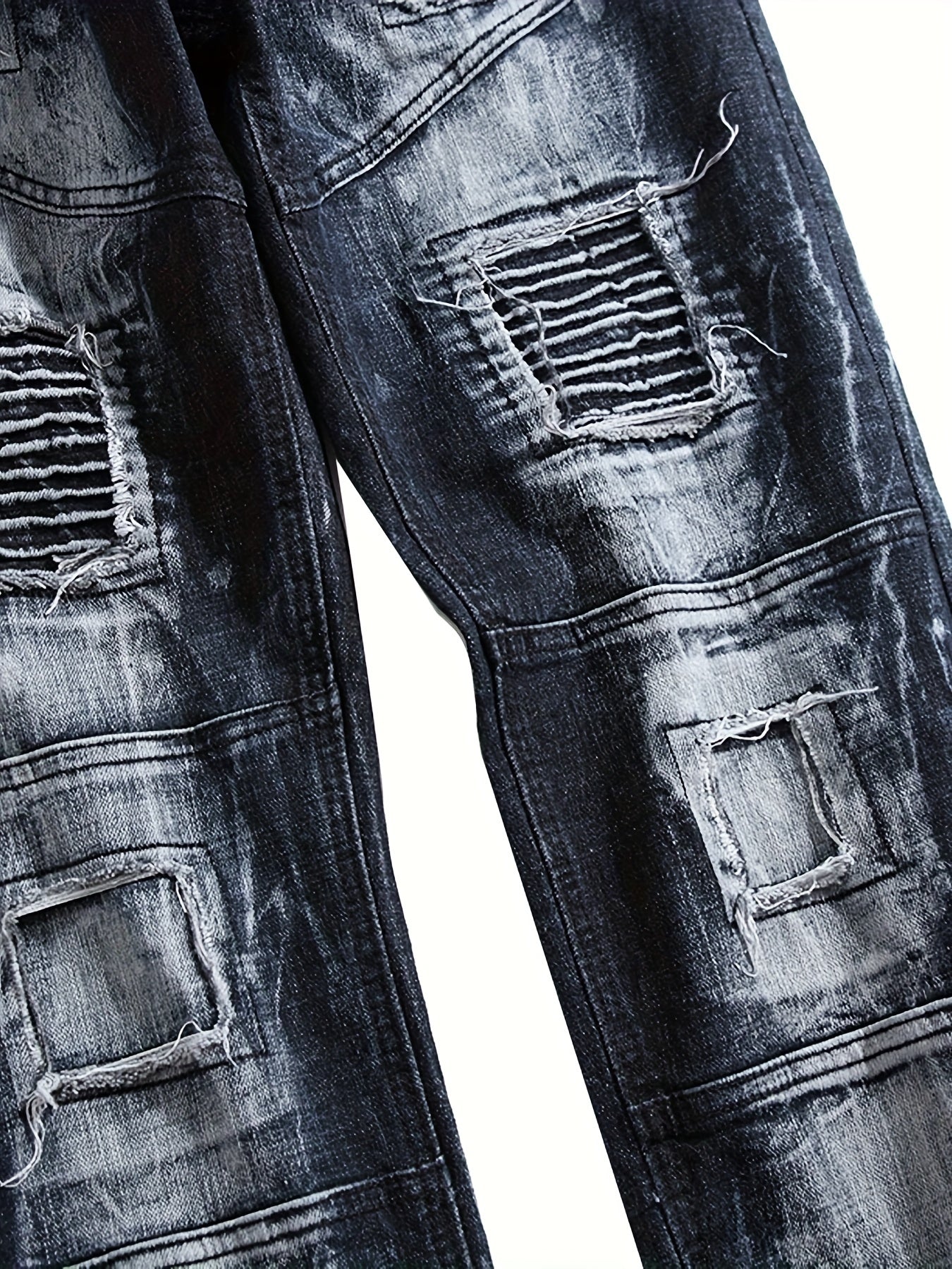 Unleash Your Inner Rebel with Fashion Street Style Ripped Skinny Jeans - CasualFlowshop