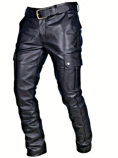 Pantalones de cuero para hombre: estilo otoño/invierno 