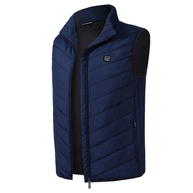 Men's Heated Jacket size: Your Warm Companion for Winter Chills - Now with Free Delivery! - Vest-CasualFlowshop