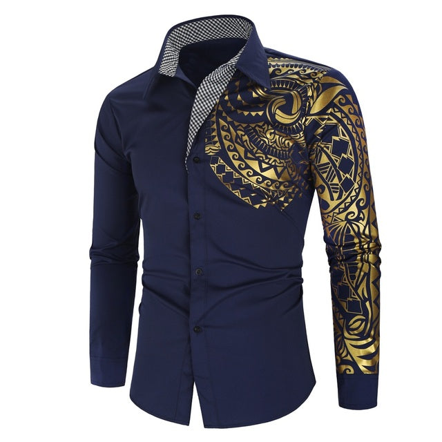 Discover the Elegance of Outlet Gold Size Shirts for Every Occasion - Men's long Sleeve Shirts-CasualFlowshop 