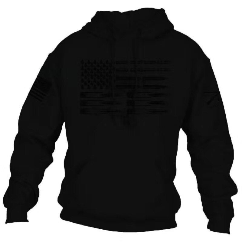 Why Are Our American Flag Pullover Hoodie Sweatercoats the Perfect Blend of Style and Patriotism? - Men's Sweater, sweater-CasualFlowshop 