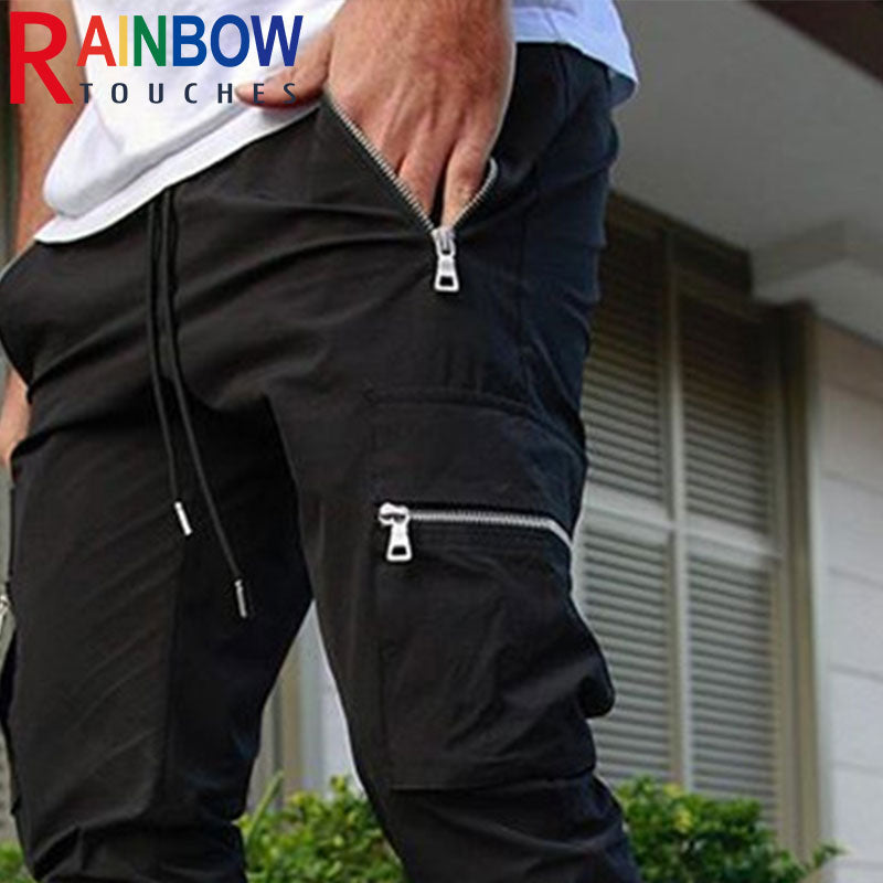 Modern Utility Style: Versatile Cargo Pants Featuring Zippers for Everyday Adventure - Men's Cargo Pants, Men's Pants-CasualFlowshop 