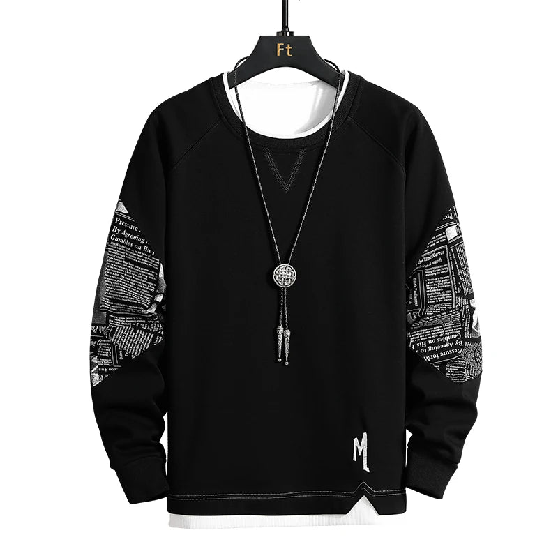 Elevate Your Style: Exclusive Patchwork Hoodie Sweater for Men - -CasualFlowshop 