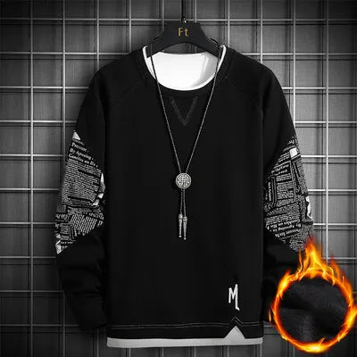 Elevate Your Style: Exclusive Patchwork Hoodie Sweater for Men - -CasualFlowshop 