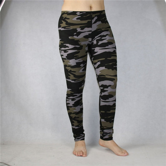 Skinny Camo Leggings for Women: Elevate Your Summer Style with a Fusion of Fashion and Functionality - Leggings-CasualFlowshop 