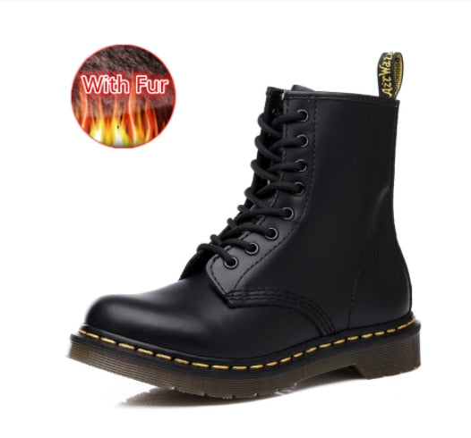 Unisex Leather Boots: 