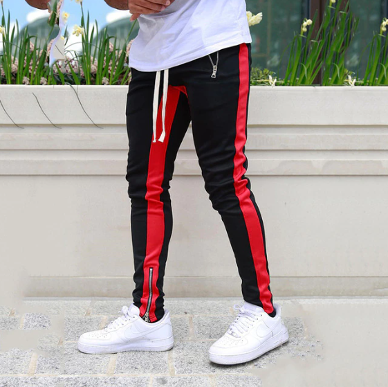 Best Fitness Sweatpants with Zipper: Your Go-To Gear for Workout Comfort - Style 59976 - Casual Pants, Men Sportswear, Men's Joggers-CasualFlowshop 