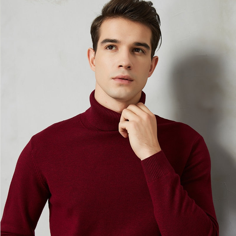 Stay Warm and Stylish with the Casual New Turtleneck Sweater Collection - Men's Wear, mens sweater, Sweater, Turtle Neck-CasualFlowshop 